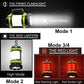 Handheld Multifunction LED Camping Waterproof Lantern Yellow Pandora