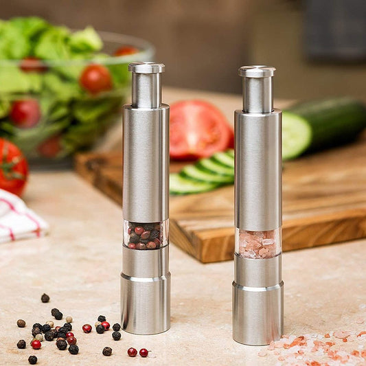 Premium Stainless Steel Salt and Pepper Spice Grinder 