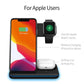 Ninja 15W 3 in 1 Fast Wireless Charging Station for Mobile Phones 