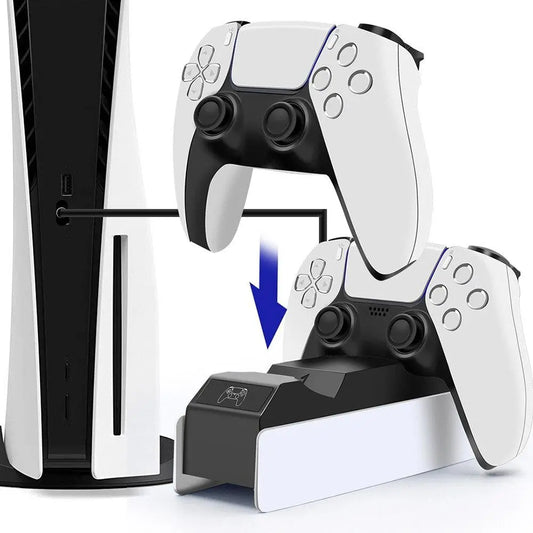 Dual Charging Dock for PlayStation5 Wireless Controller Station for 