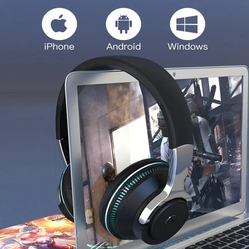 Ninja Dragon Wireless Light Changing Bluetooth Gaming Headset 