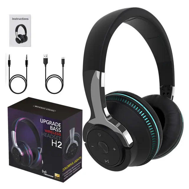 Ninja Dragon Wireless Light Changing Bluetooth Gaming Headset 