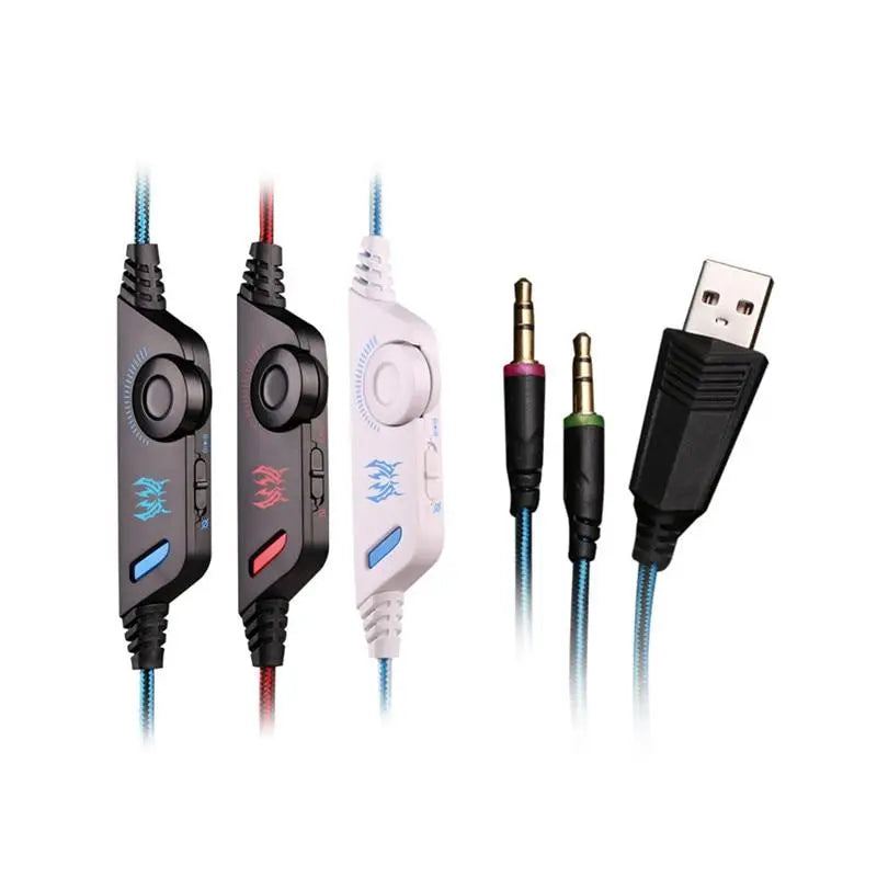 Ninja Dragon Stealth G21Z LED Vibration Gaming Headphone with 
