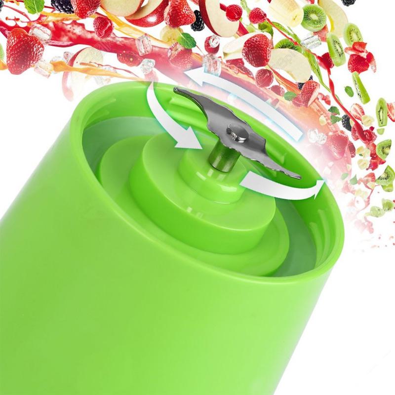 Portable Smoothie Blender, 380ml Juicer Bottle, USB Rechargeable, For 
