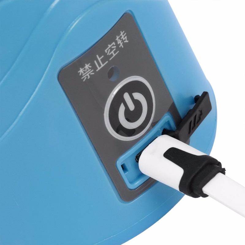 Portable Smoothie Blender, 380ml Juicer Bottle, USB Rechargeable, For 