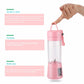 Portable Smoothie Blender, 380ml Juicer Bottle, USB Rechargeable, For 