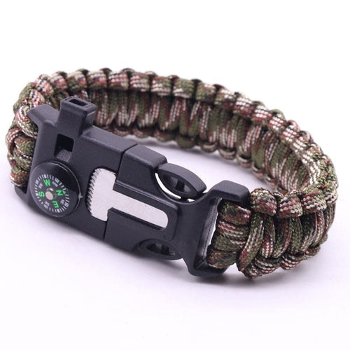 5 In 1 Tactical Movement Paracord Survival Bracelet - No BrandLK