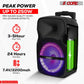 5Core 8 inch PA Portable Bluetooth Party Speaker Karaoke Boombox + 2 